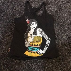 Cute graphic racer back!